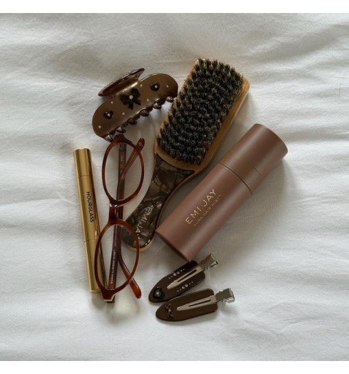 Emi Jay Mini Boar Bristle Brush in Toasted Sugar - Міні щітка для волосся «Toasted Sugar»