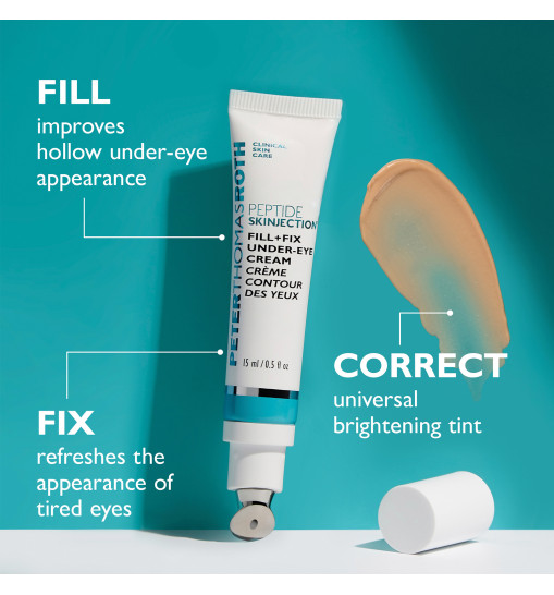 Peter Thomas Roth Peptide Skinjection™ Fill + Fix Under-Eye Cream - Крем для шкіри навколо очей для інтенсивного зволоження та боротьби зі зморшками