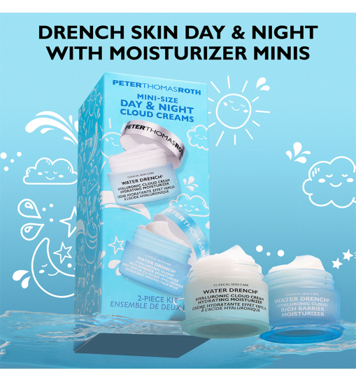 Peter Thomas Roth Mini-Size Day & Night Cloud Creams 2-Piece Kit - Подарунковий набір міні – кремів