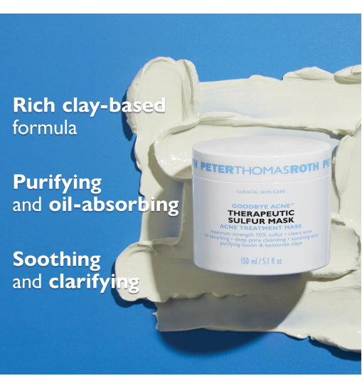 Peter Thomas Roth Goodbye Acne Therapeutic Sulfur Mask - Лікувальна сірчана маска «Прощавай, Акне»