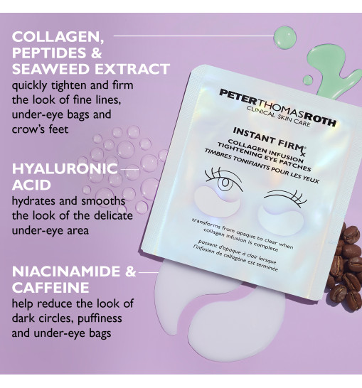 Peter Thomas Roth Instant FIRMx® Collagen Infusion Tightening Eye Patches - Підтягуючі патчі для шкіри навколо очей з колагеном