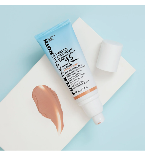 Peter Thomas Roth Water Drench Broad Spectrum SPF 45 Hyaluronic Cloud Sheer Tint Moisturizer - Зволожуючий сонцезахисний тінт із SPF 45 